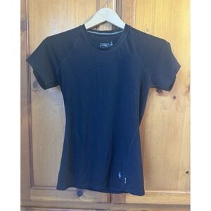 Smartwool Women's S Merino 150 Short Sleeve Base Layer Blk Shirt Top T Tee Hike